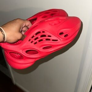 Men’s red slip on shoes